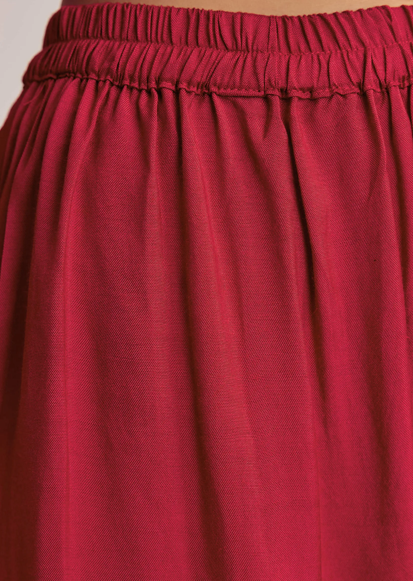 Red Bandhani Layered Silk Kurta Set With Dupatta