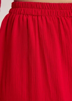Red Dola Silk Kurta Set With Zardosi And Choker Dupatta