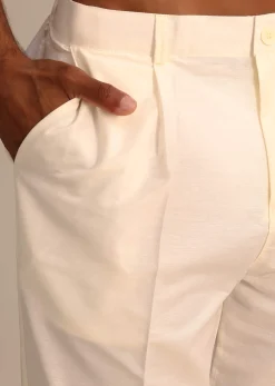 Red Embroidered Kurta Set In Silk