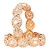 Rose Gold Kundan Polki Bangles In Mix Metal