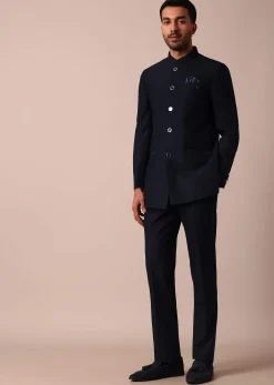 Royal Blue Bandhgala Jodhpuri Suit