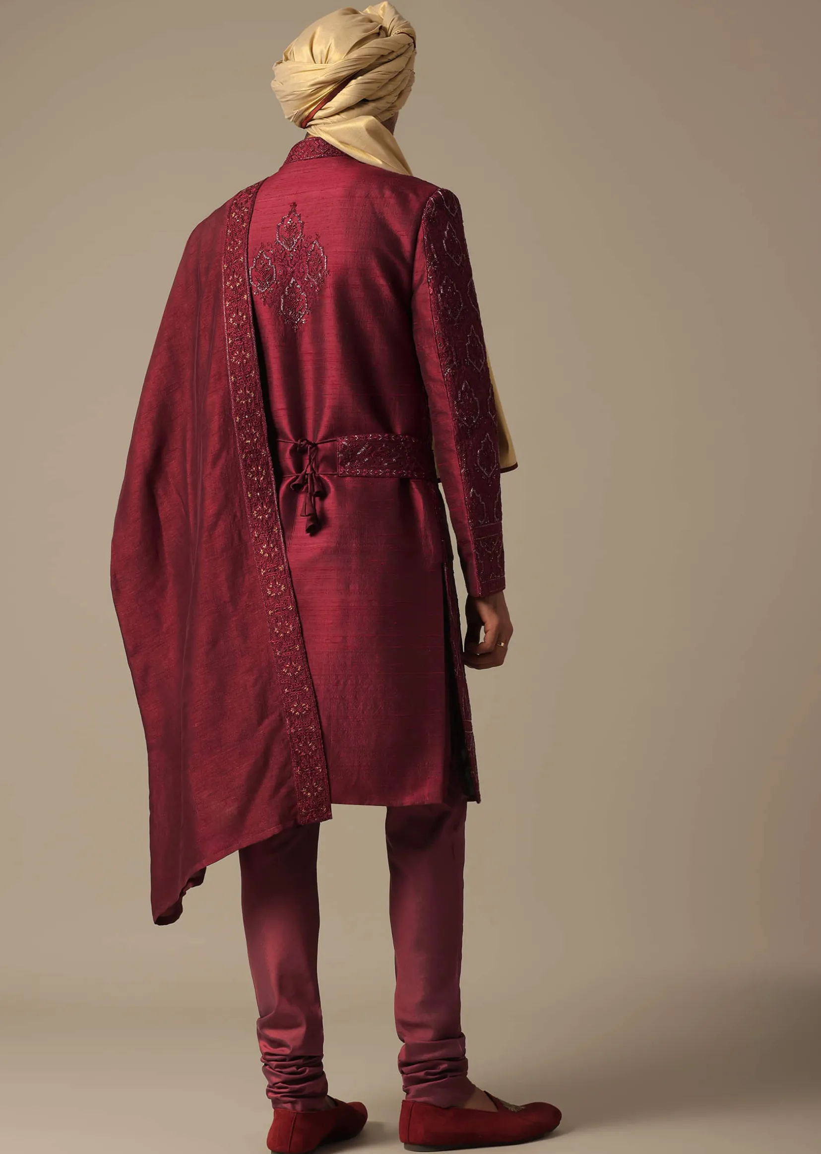 Royal Embroidered Grooms Sherwani Set