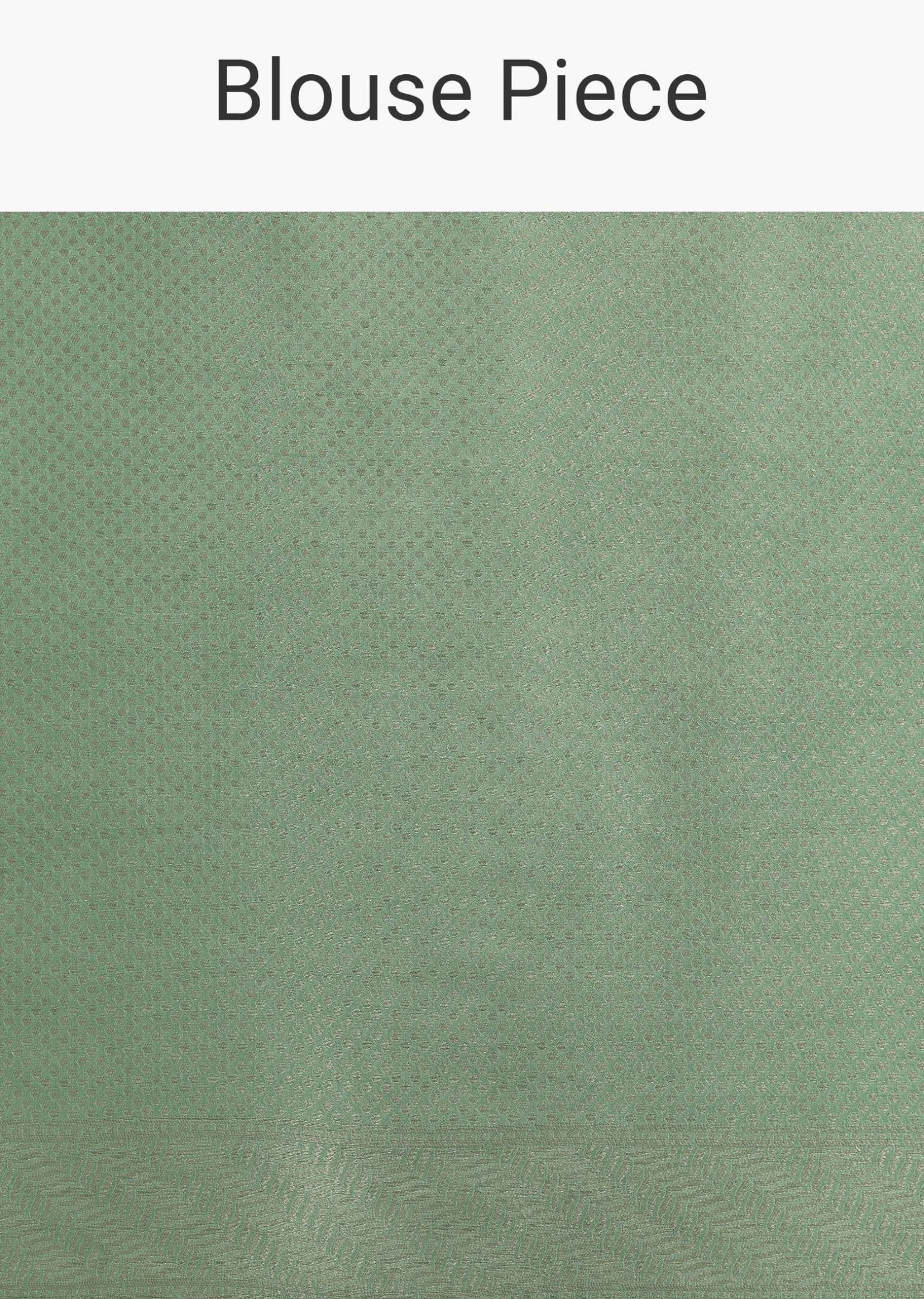Sea Green Tissue Silk Floral Motif Saree With Contrast Pallu And Border
