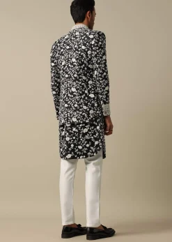 Sophisticated Black Sherwani Set For Men