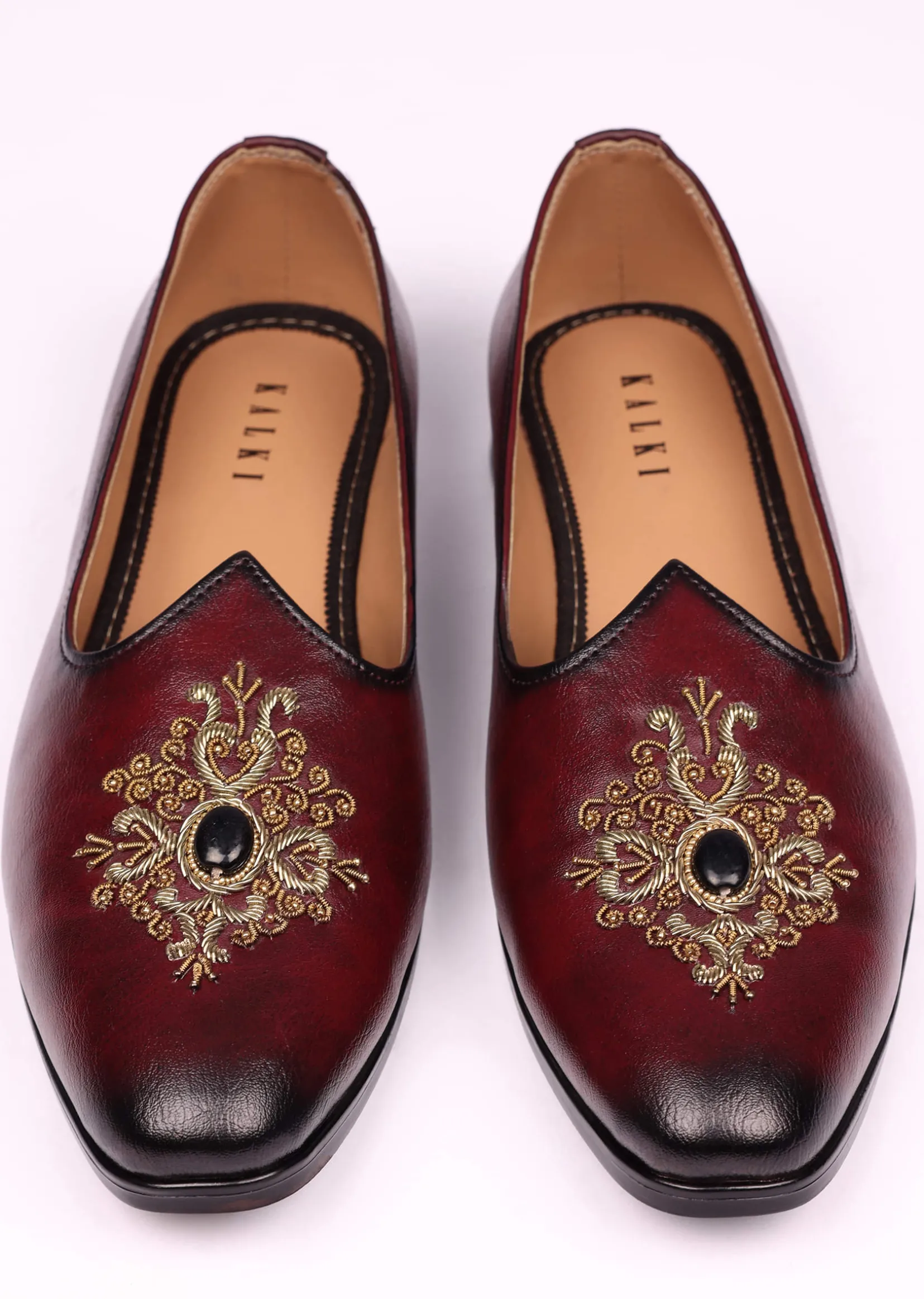 Wine Handwork Jutti For Men