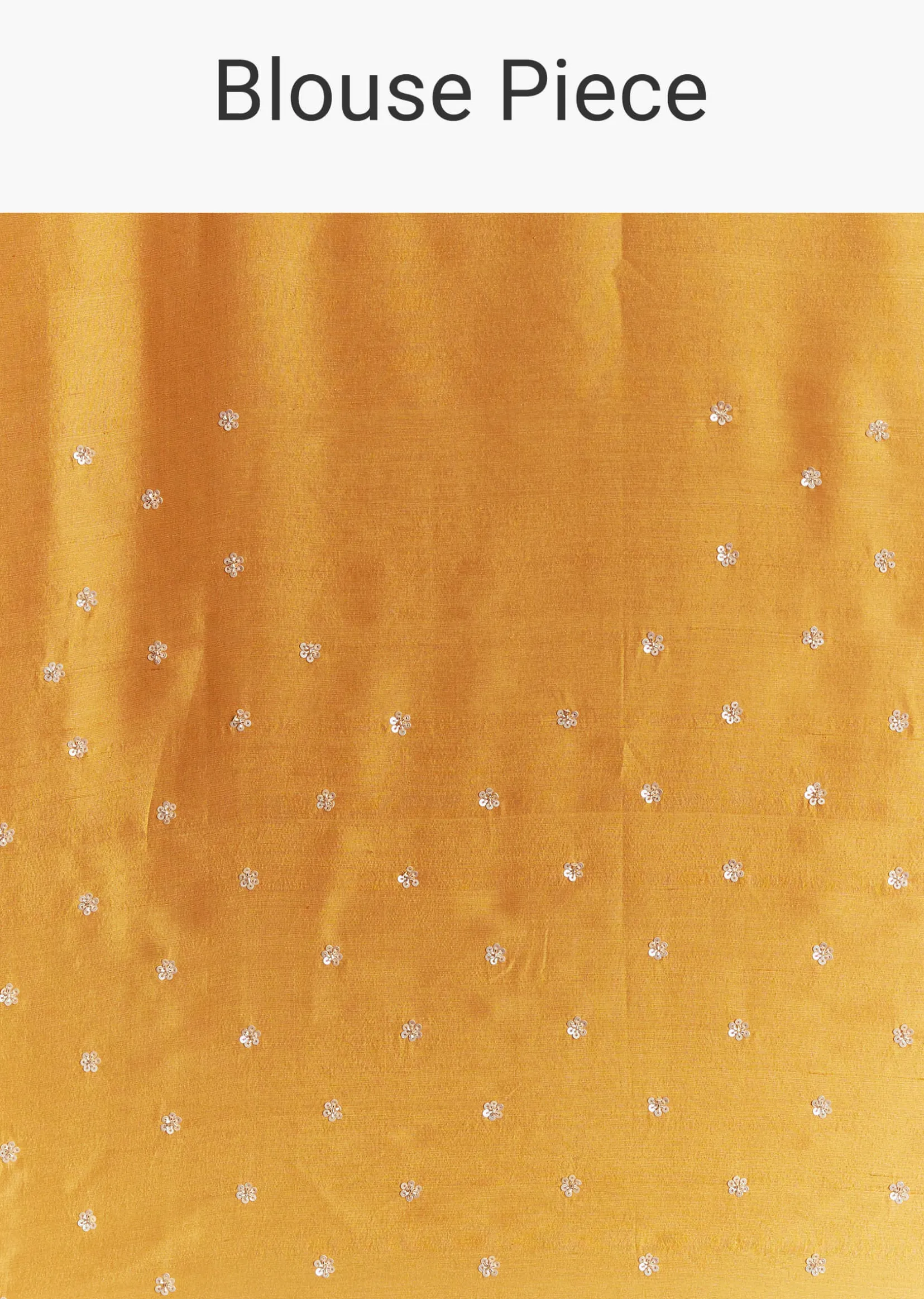 Yellow Crush Tissue Saree With Heavy Embroidered Border And Blouse