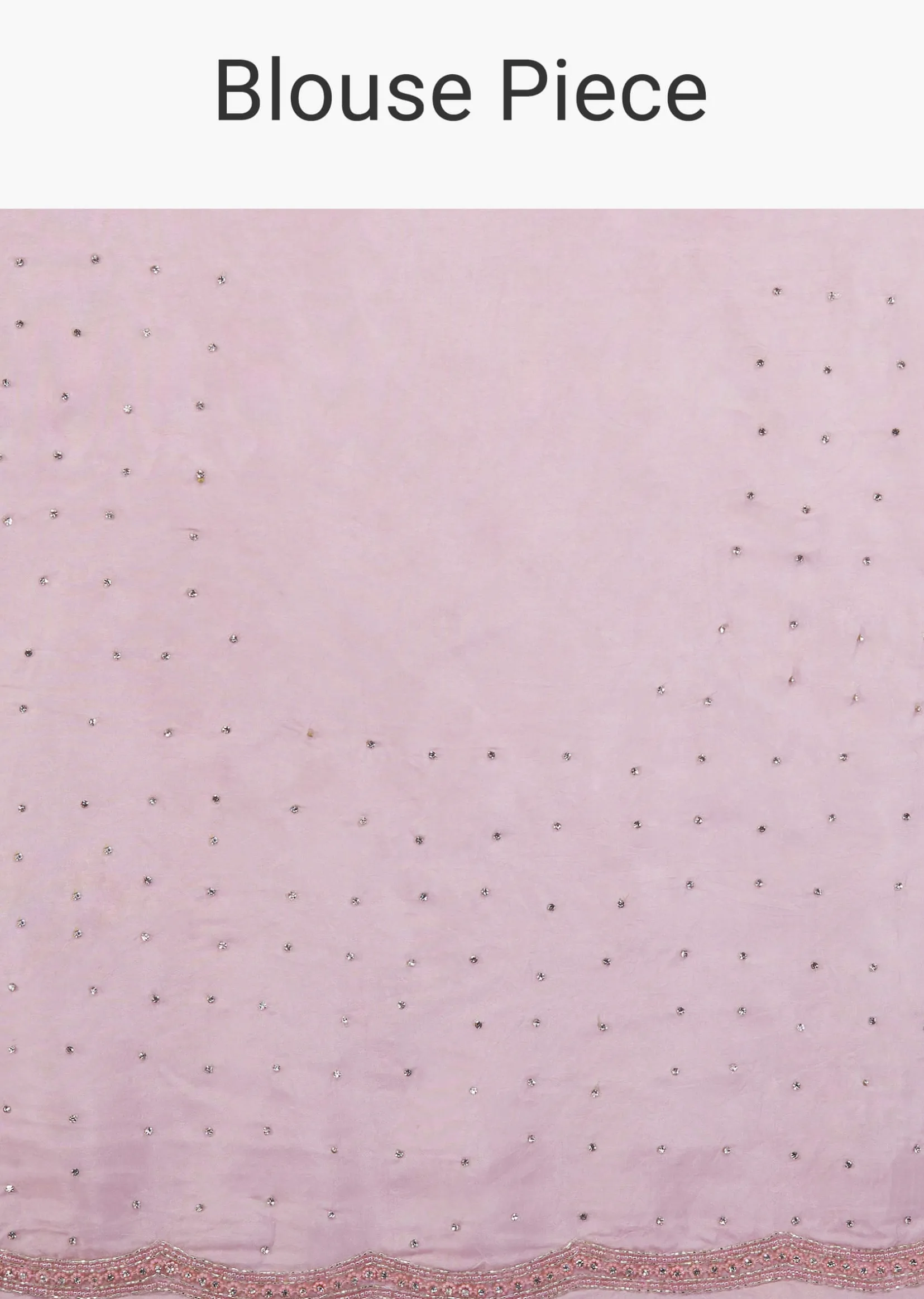 Zephyr Pink Saree In Sequins And Organza With Embroidery